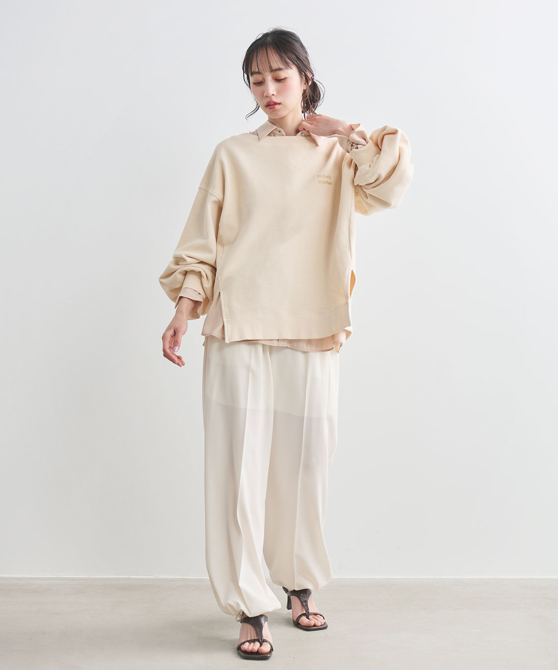 COCO DEAL「2WAYサテンシャツ」|シャツ・ブラウス|