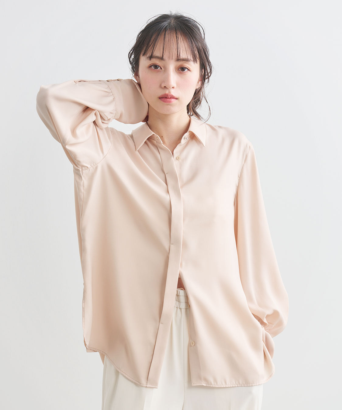 COCO DEAL「2WAYサテンシャツ」|シャツ・ブラウス|