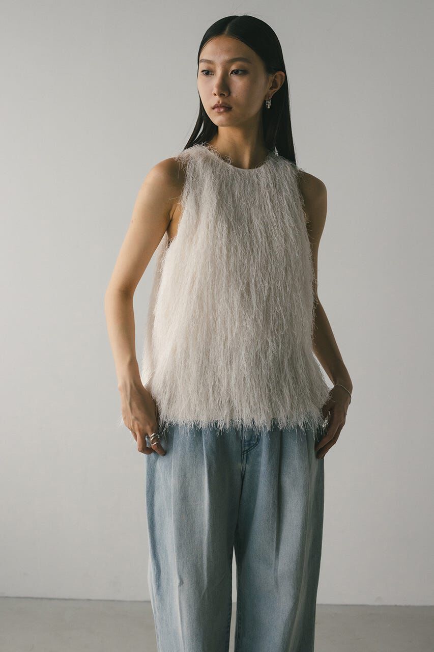 STYLEMIXER「フリンジルーズトップ」|タンクトップ|