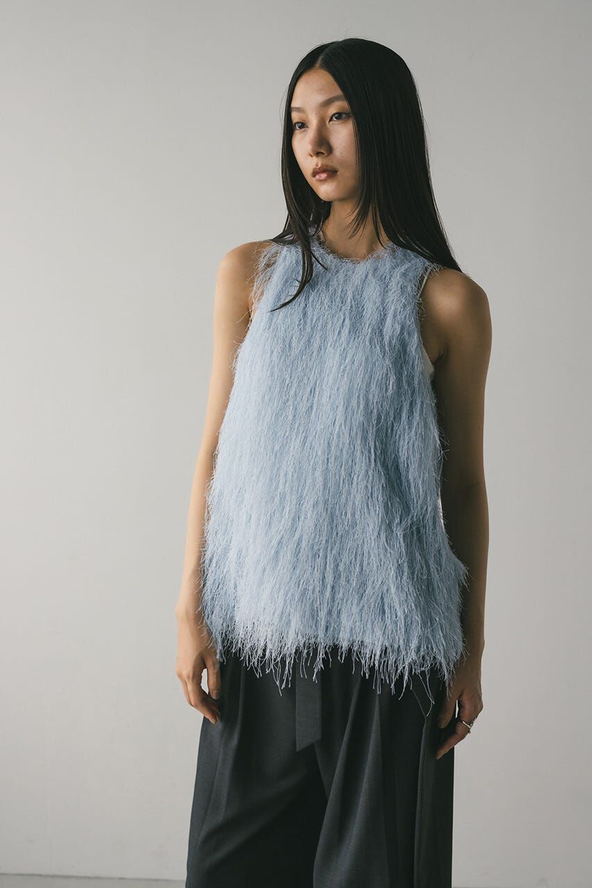 STYLEMIXER「フリンジルーズトップ」|タンクトップ|SAX