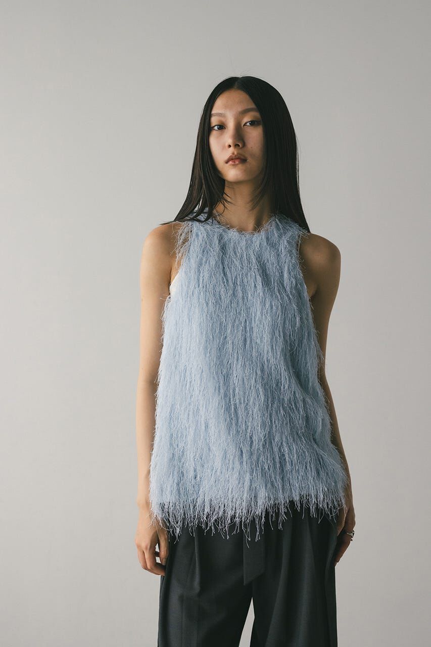 STYLEMIXER「フリンジルーズトップ」|タンクトップ|