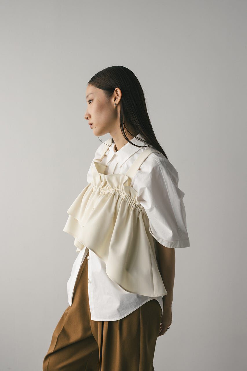 STYLEMIXER「アシンメトリーフリルビスチェ」|キャミソール|IVOY3