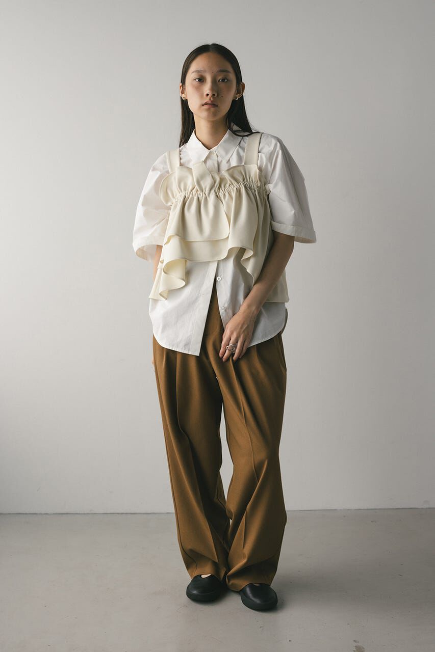 STYLEMIXER「アシンメトリーフリルビスチェ」|キャミソール|