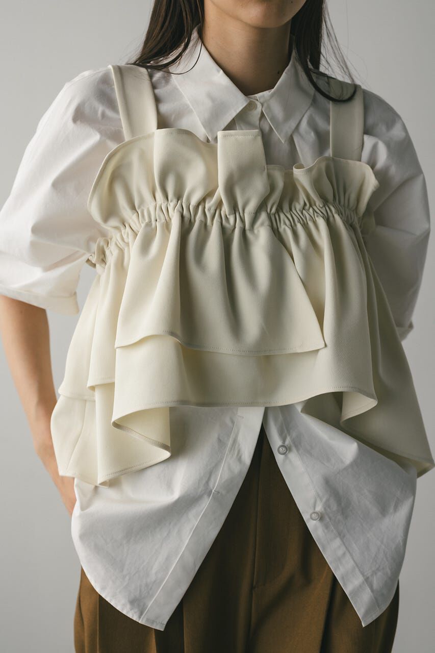 STYLEMIXER「アシンメトリーフリルビスチェ」|キャミソール|