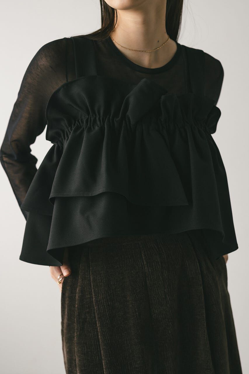 STYLEMIXER「アシンメトリーフリルビスチェ」|キャミソール|