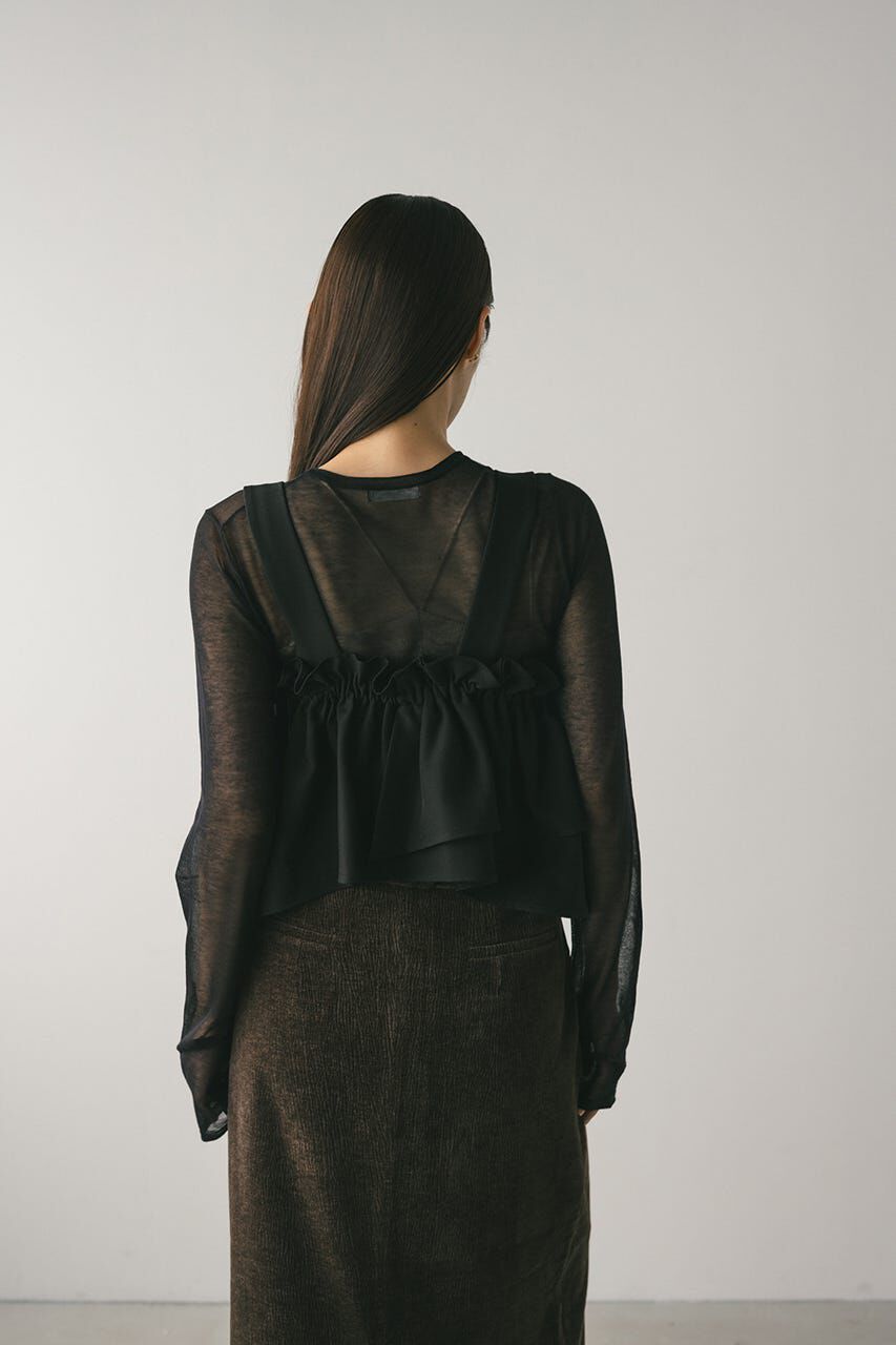 STYLEMIXER「アシンメトリーフリルビスチェ」|キャミソール|