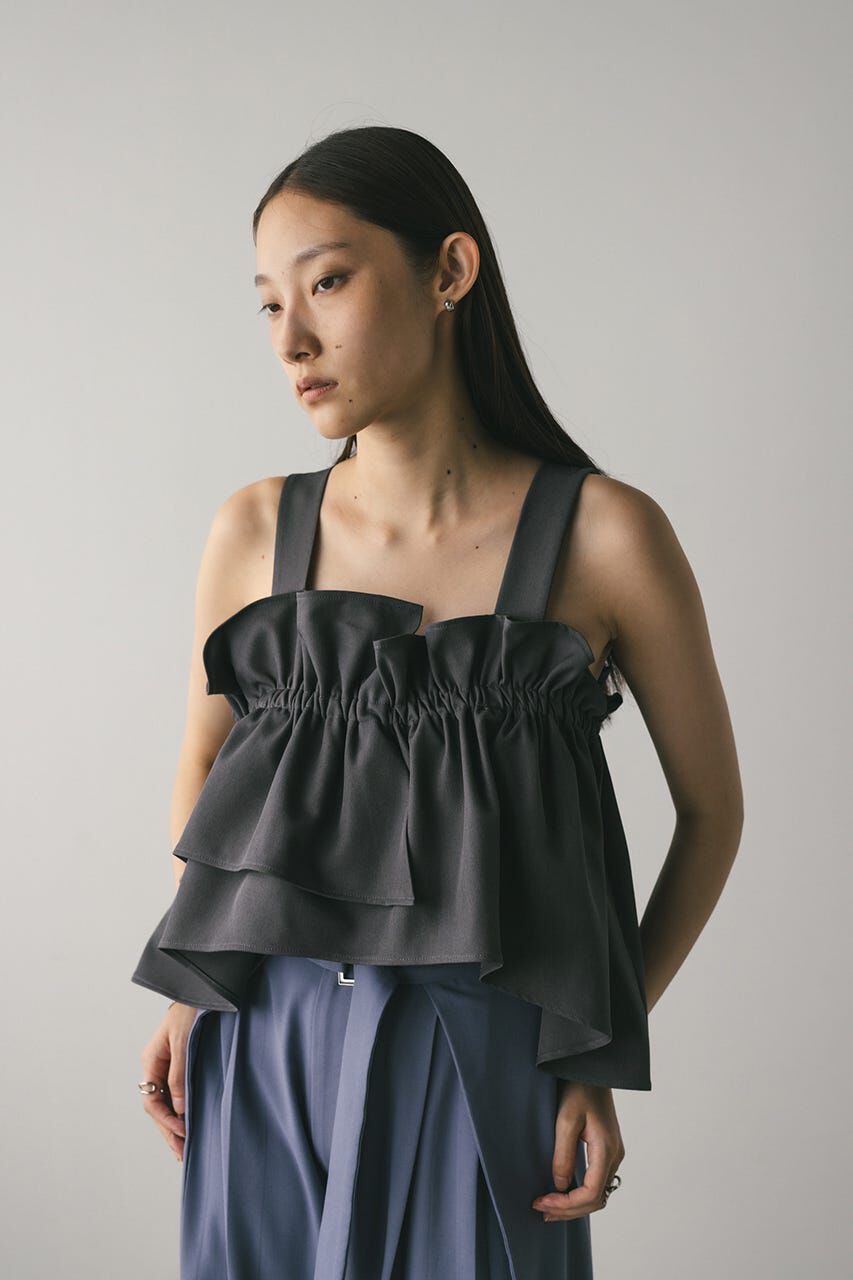 STYLEMIXER「アシンメトリーフリルビスチェ」|キャミソール|