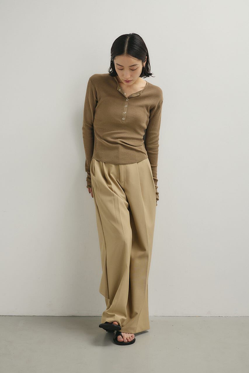 STYLEMIXER「ヘンリーネックシアーニット」|ニット・セーター|