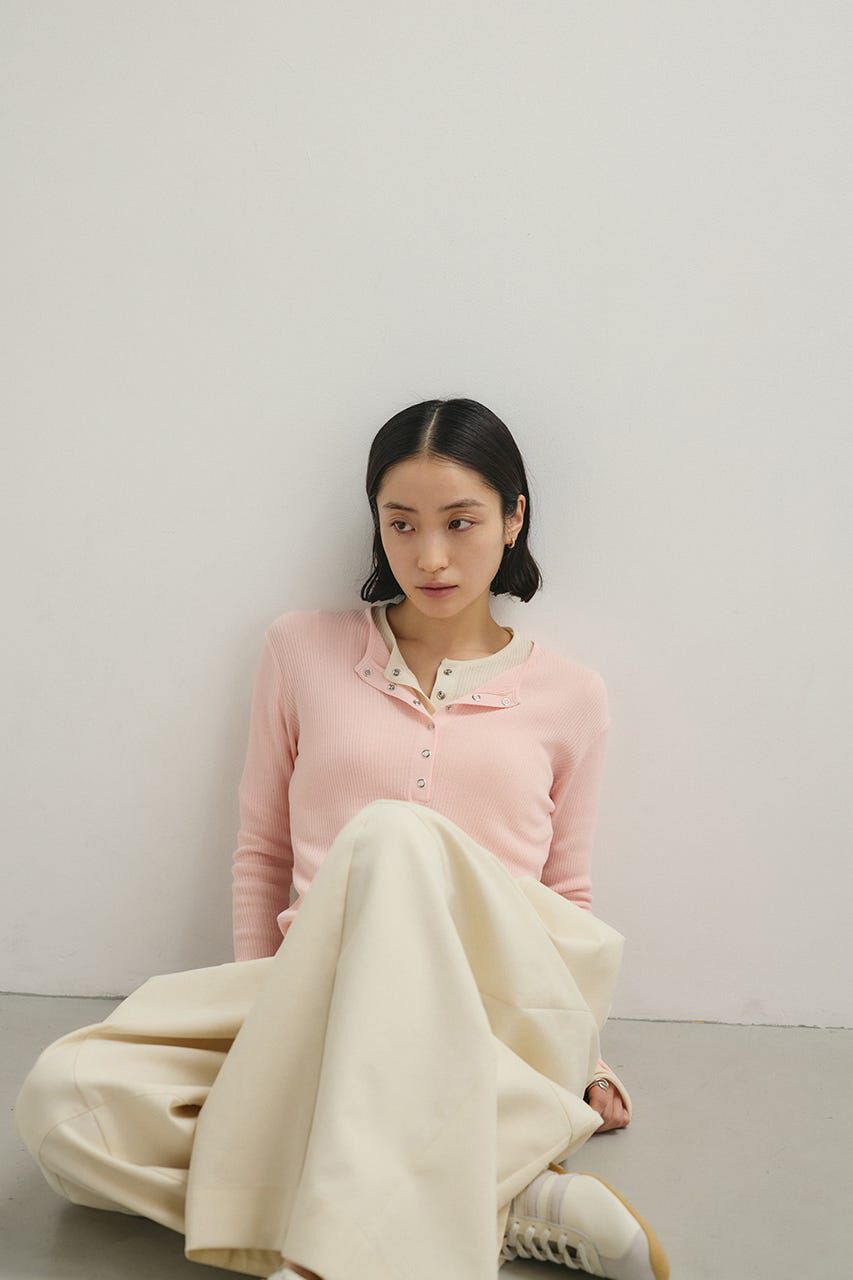 STYLEMIXER「ヘンリーネックシアーニット」|ニット・セーター|