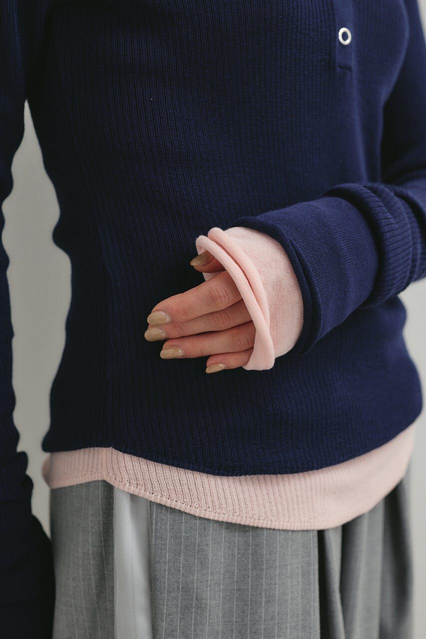 STYLEMIXER「ヘンリーネックシアーニット」|ニット・セーター|