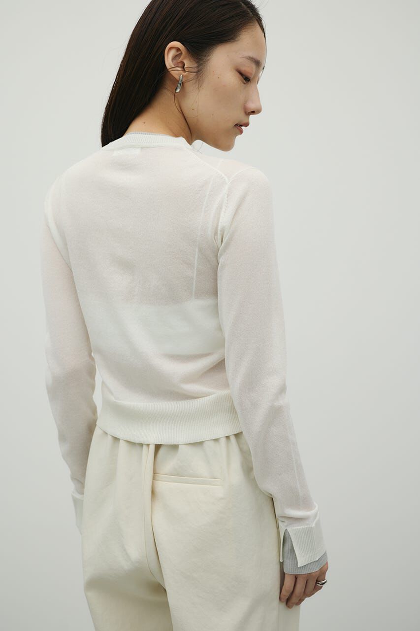 STYLEMIXER「バイカラーニットカーデ」|ニット・セーター|