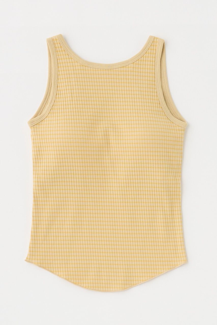 MOUSSY「CUP IN BORDER タンク」|タンクトップ|YEL