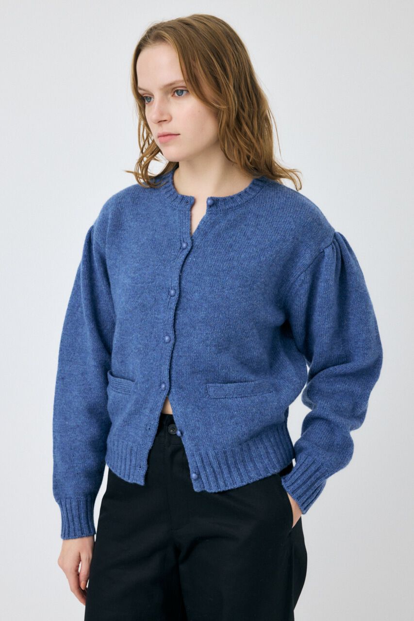 MOUSSY「BUTTON UP ニットカーディガン」|カーディガン|