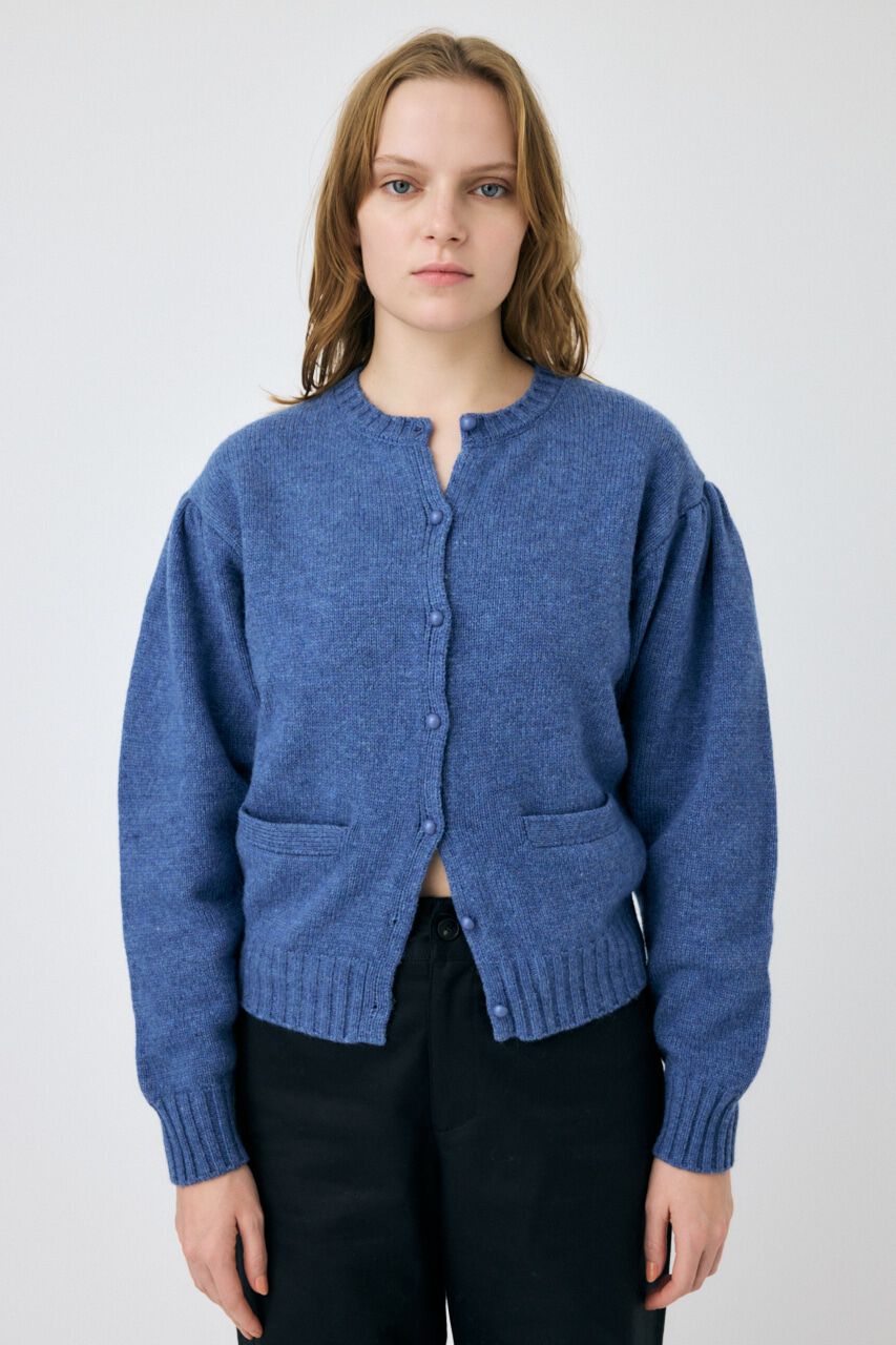 MOUSSY「BUTTON UP ニットカーディガン」|カーディガン|