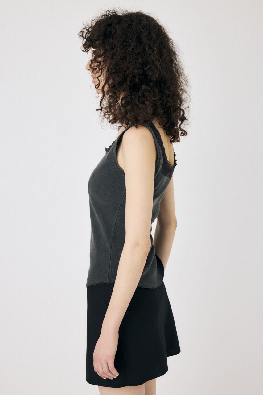MOUSSY「LACE TRIM タンクトップ」|タンクトップ|