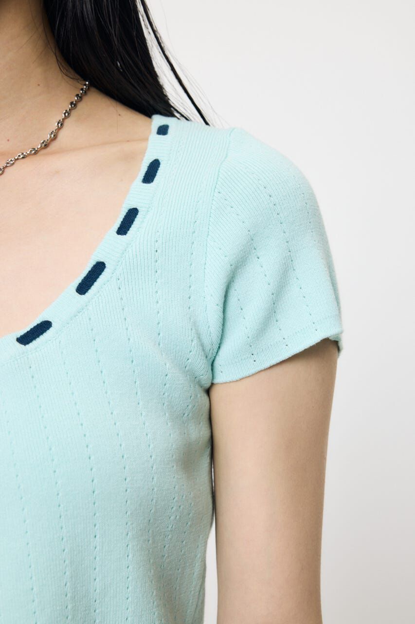 MOUSSY「STITCH DETAIL CD & キャミ」|ニット・セーター|