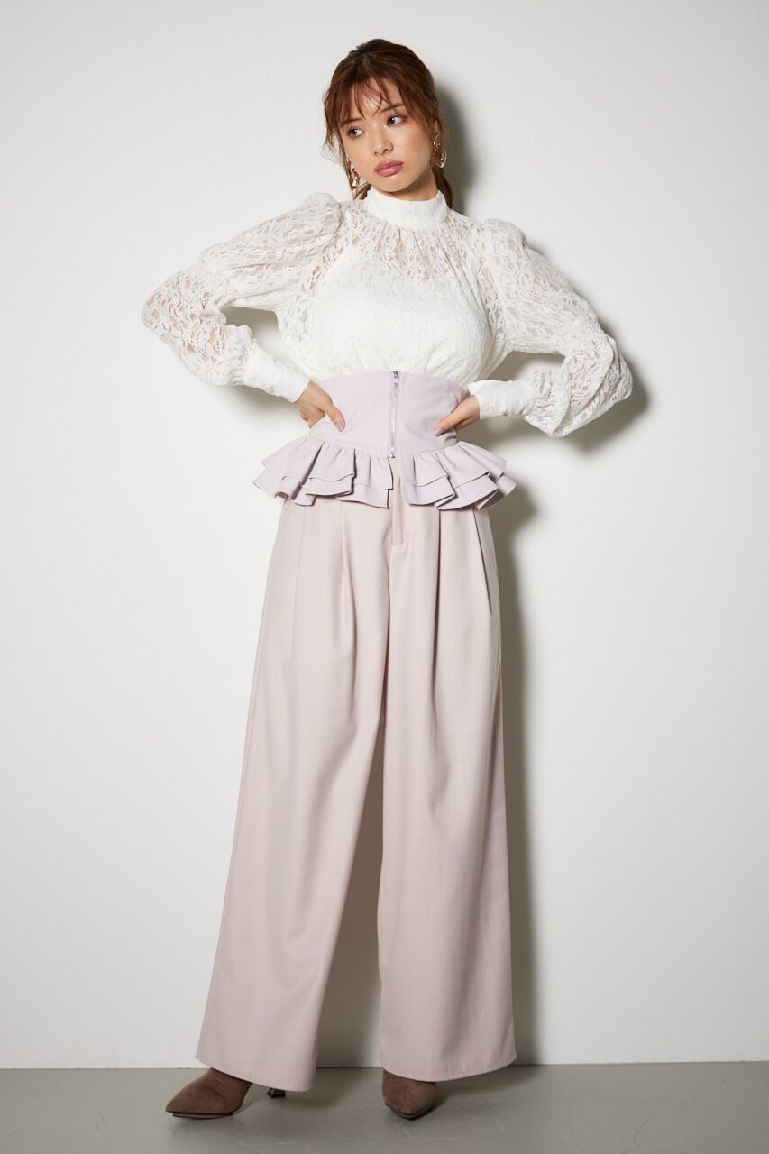 rienda「フェイクレザーコルセット」|ベルト|