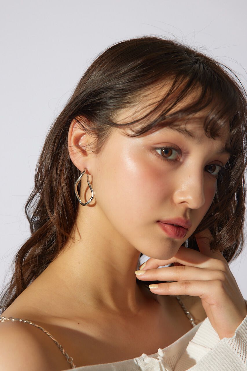 rienda「ニュアンスフープピアス」|ピアス|