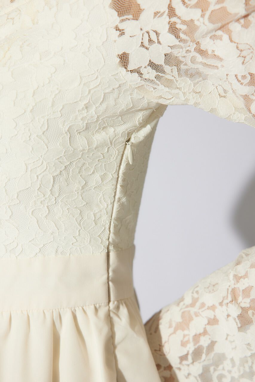 rienda「レーストップコンビフレアワンピース」|ワンピース|