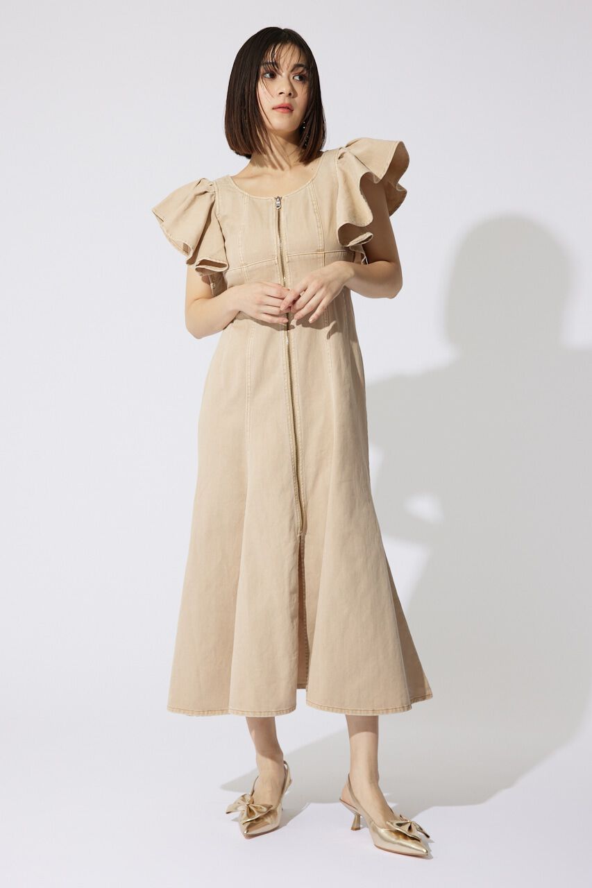 rienda「フリルスリーブマーメイドワンピース」|ワンピース|