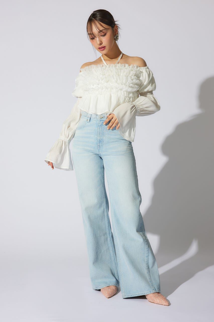 rienda「フリルオフショルブラウス」|シャツ・ブラウス|