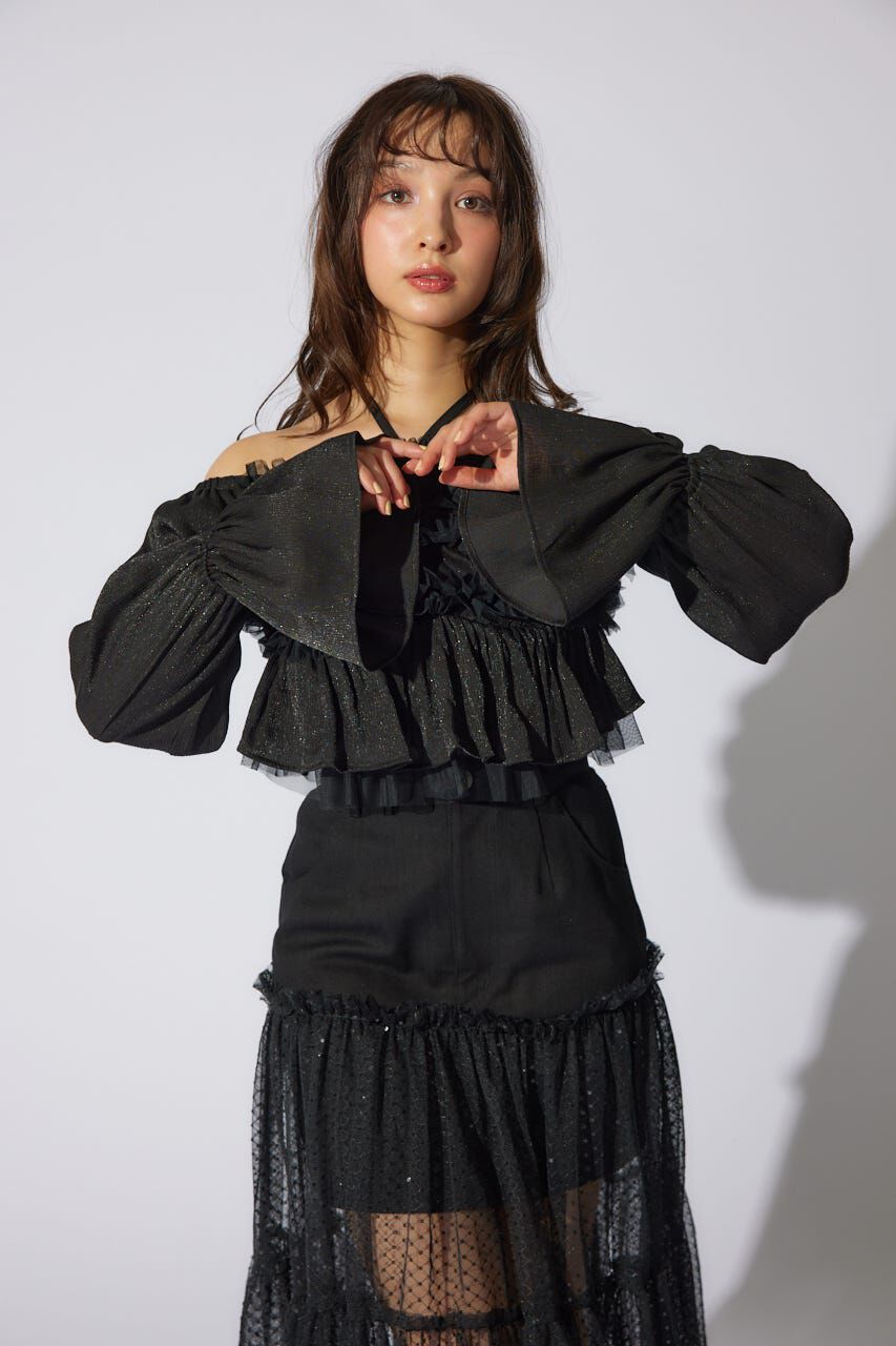 rienda「フリルオフショルブラウス」|シャツ・ブラウス|