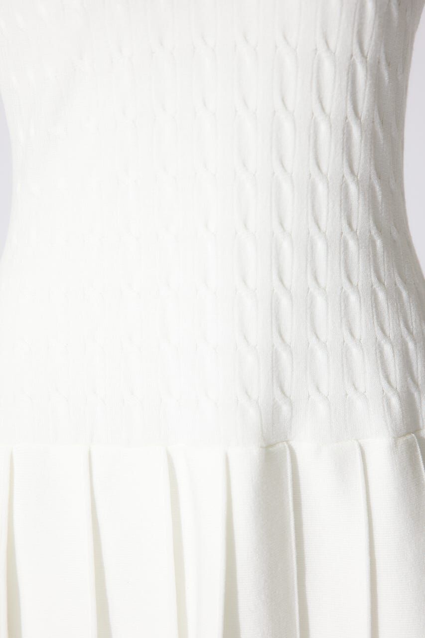 rienda「スキッパーデザインニットミニワンピース」|ワンピース|