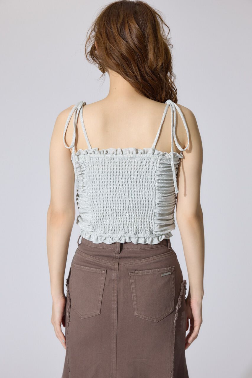 rienda「2WAYギャザーキャミトップス」|キャミソール|