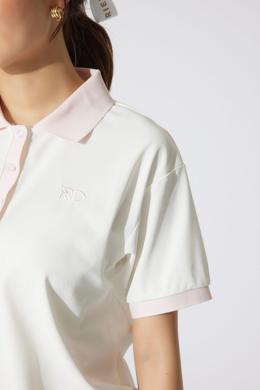 rienda「RDバイカラールーズポロシャツ」|シャツ・ブラウス|