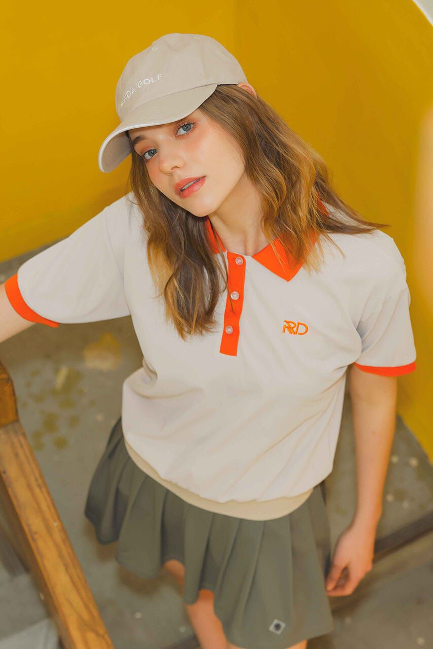 rienda「RDバイカラールーズポロシャツ」|シャツ・ブラウス|BEG