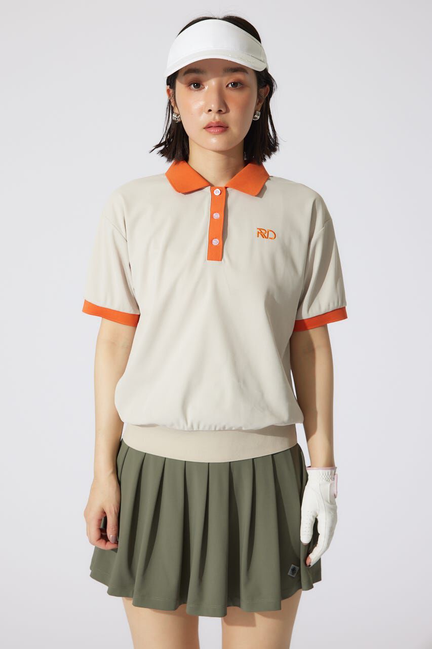 rienda「RDバイカラールーズポロシャツ」|シャツ・ブラウス|