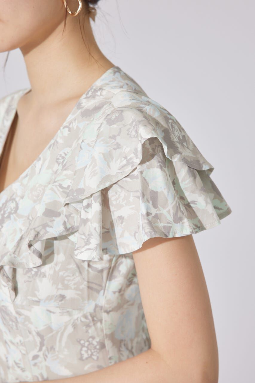 rienda「ダブルフレアスリーブワンピース」|ワンピース|