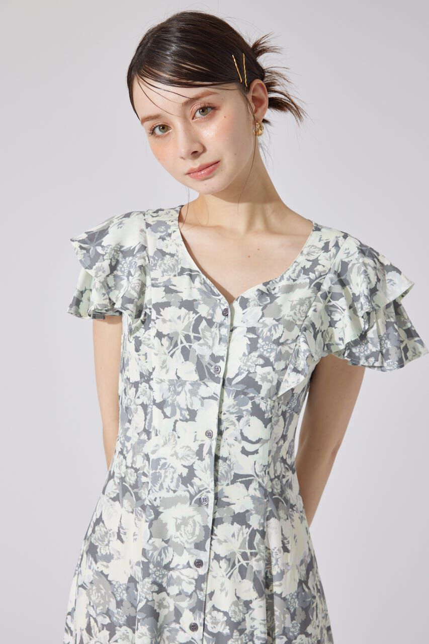 rienda「ダブルフレアスリーブワンピース」|ワンピース|