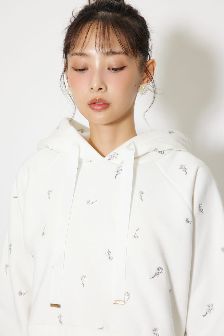 rienda「フラワー刺繍スウェットトップス」|Tシャツ・カットソー|