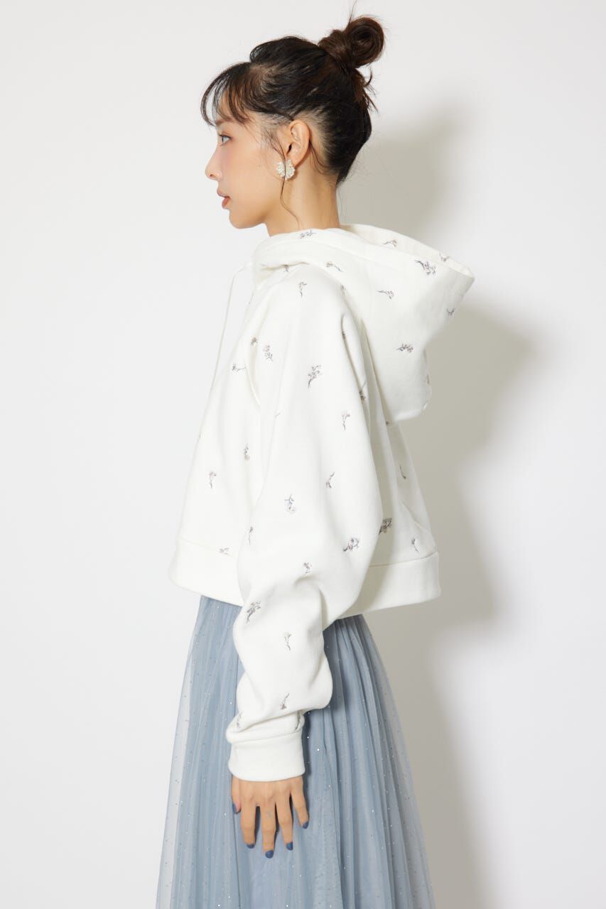 rienda「フラワー刺繍スウェットトップス」|Tシャツ・カットソー|