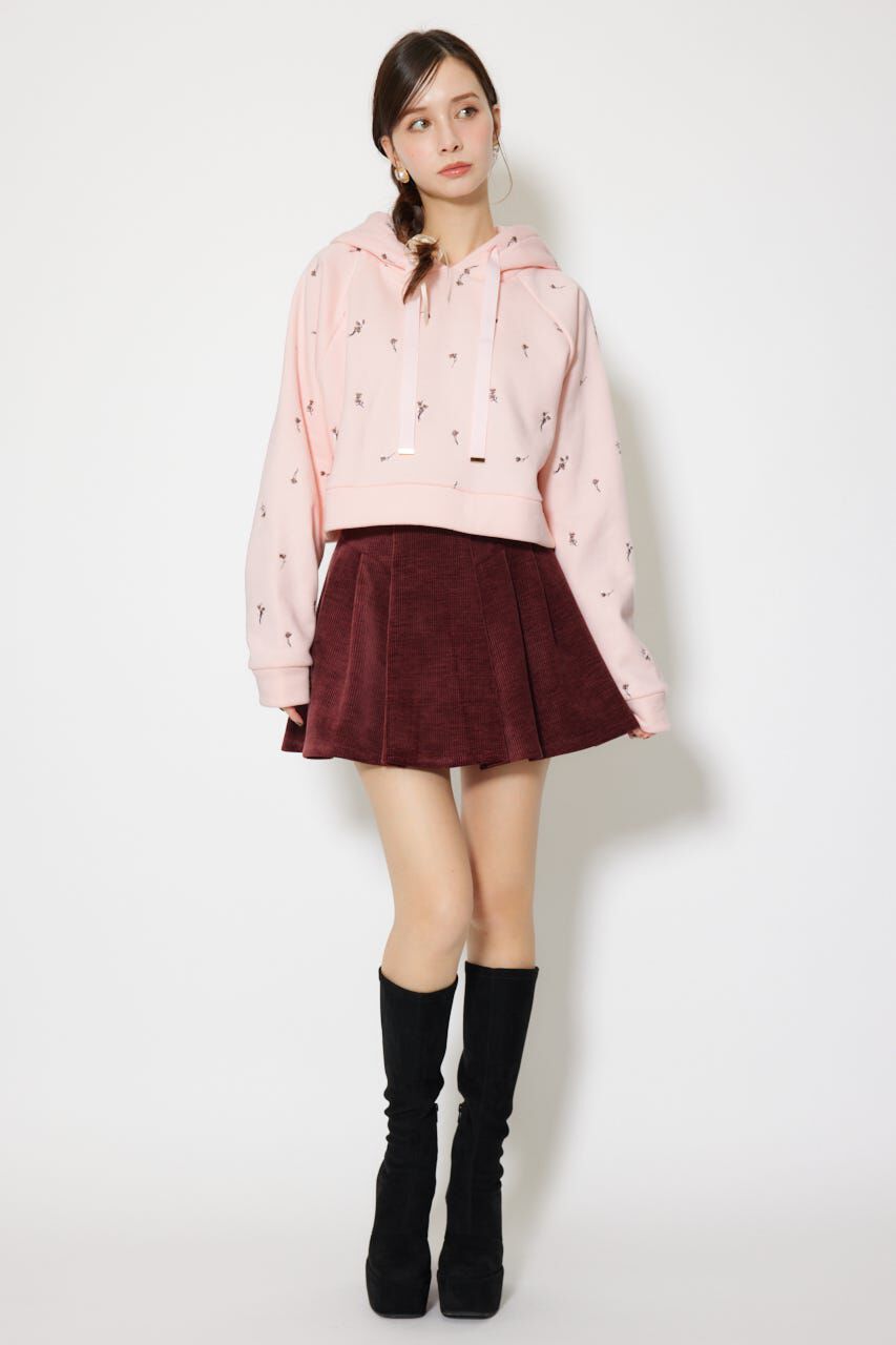 rienda「フラワー刺繍スウェットトップス」|Tシャツ・カットソー|