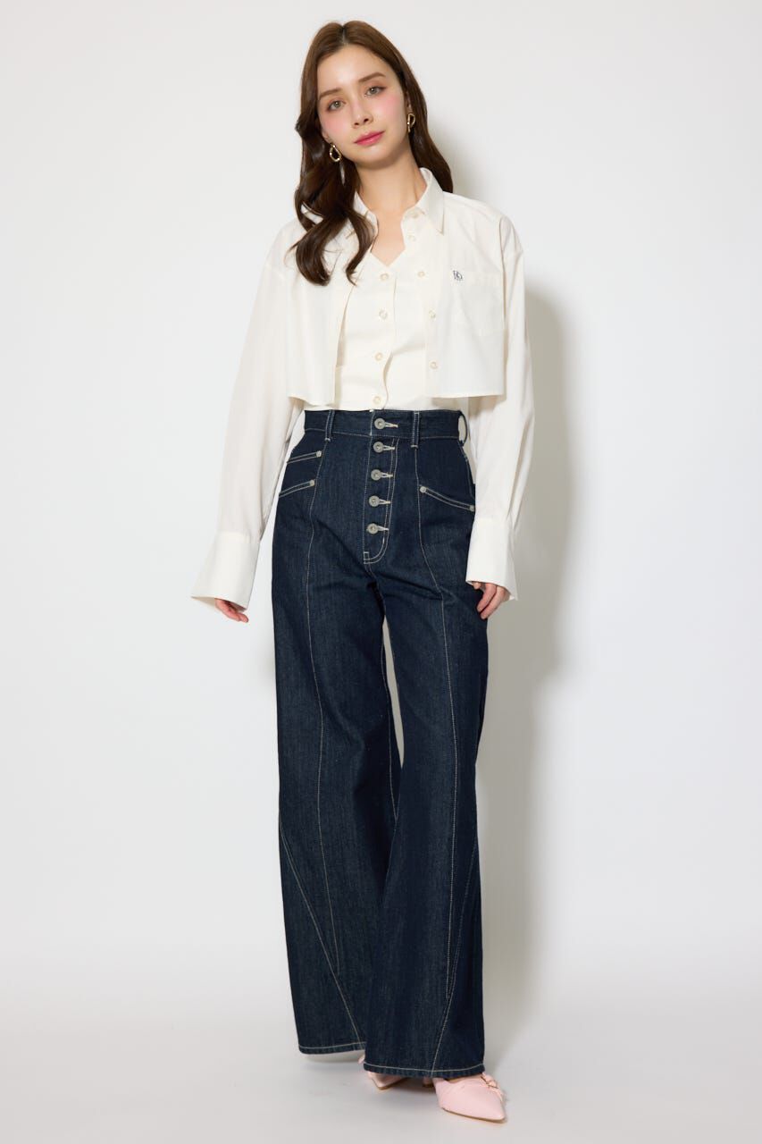 rienda「バックリボンレイヤードシャツ」|シャツ・ブラウス|