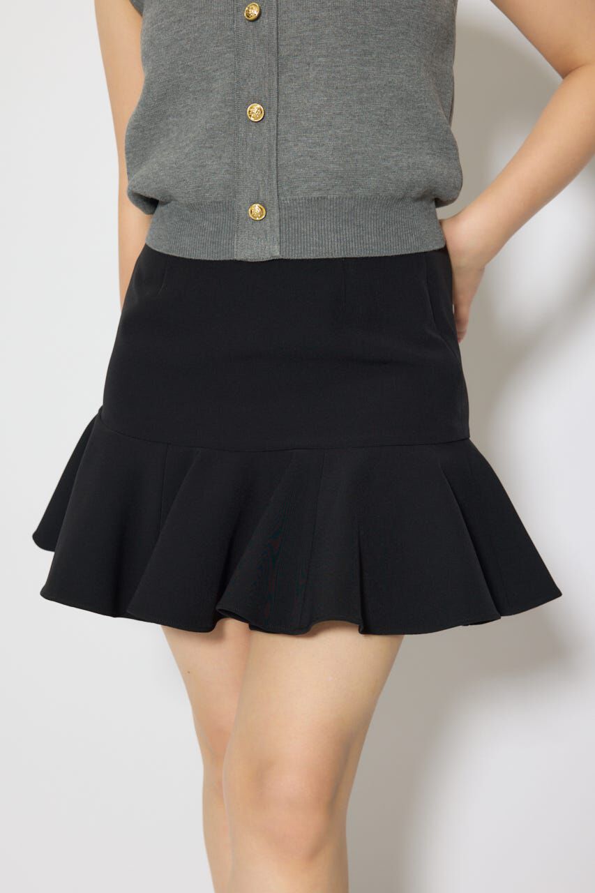 rienda「サーキュラーフレアジャストウエストスカート」|スカート|BLK