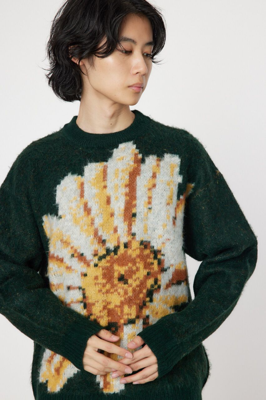 RODEO CROWNS「ビッグフラワーニット」|ニット・セーター|GRN