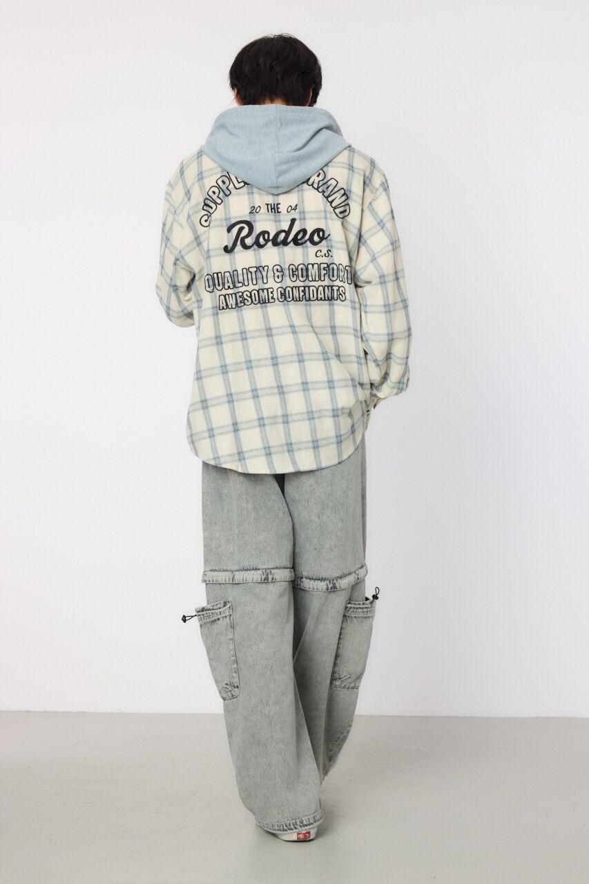 RODEO CROWNS「フーデッドチェックシャツ」|シャツ・ブラウス|