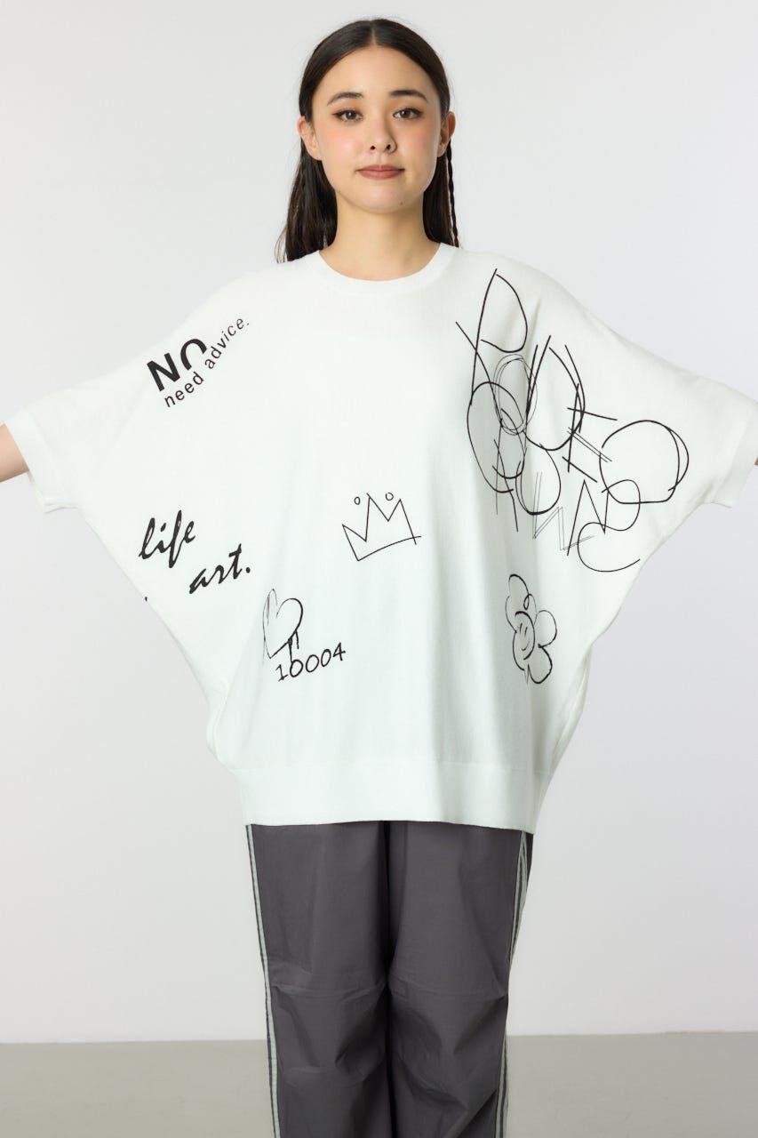 RODEO CROWNS「ラクガキドルマンニット」|ニット・セーター|