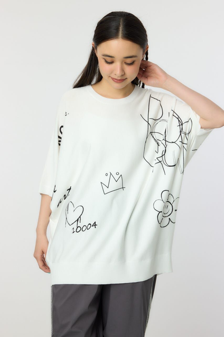 RODEO CROWNS「ラクガキドルマンニット」|ニット・セーター|