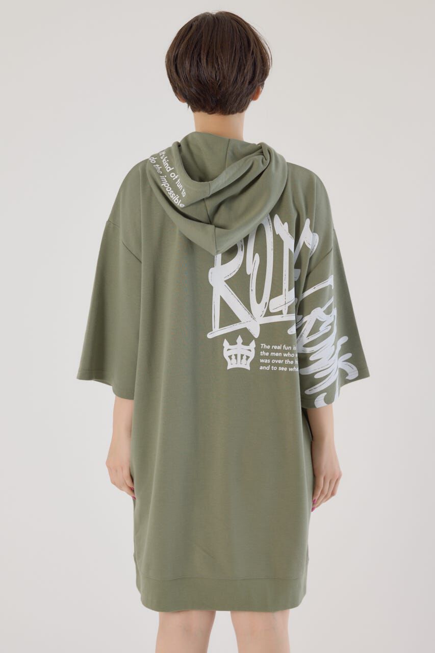 RODEO CROWNS「Right shoulder LOGOパーカーワンピース」|ワンピース|