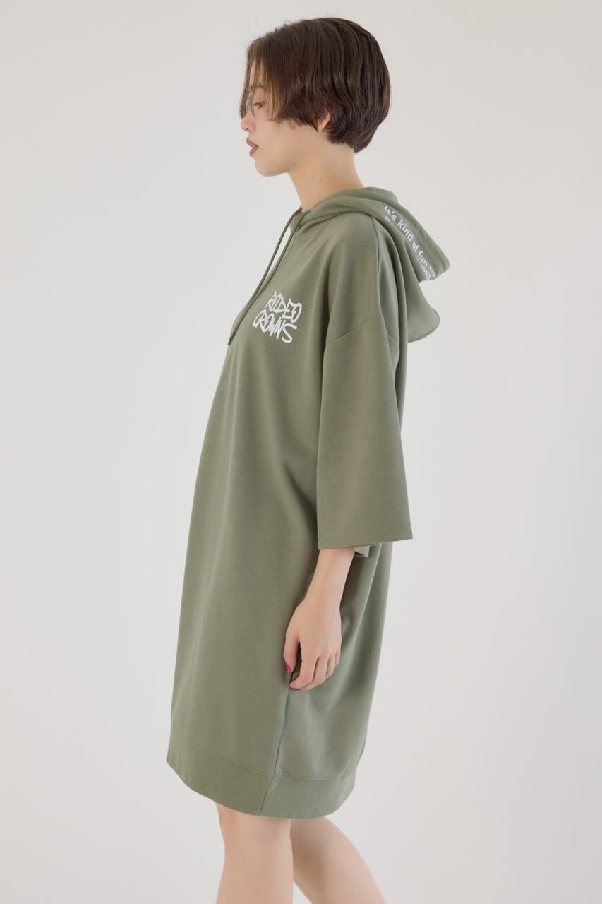 RODEO CROWNS「Right shoulder LOGOパーカーワンピース」|ワンピース|