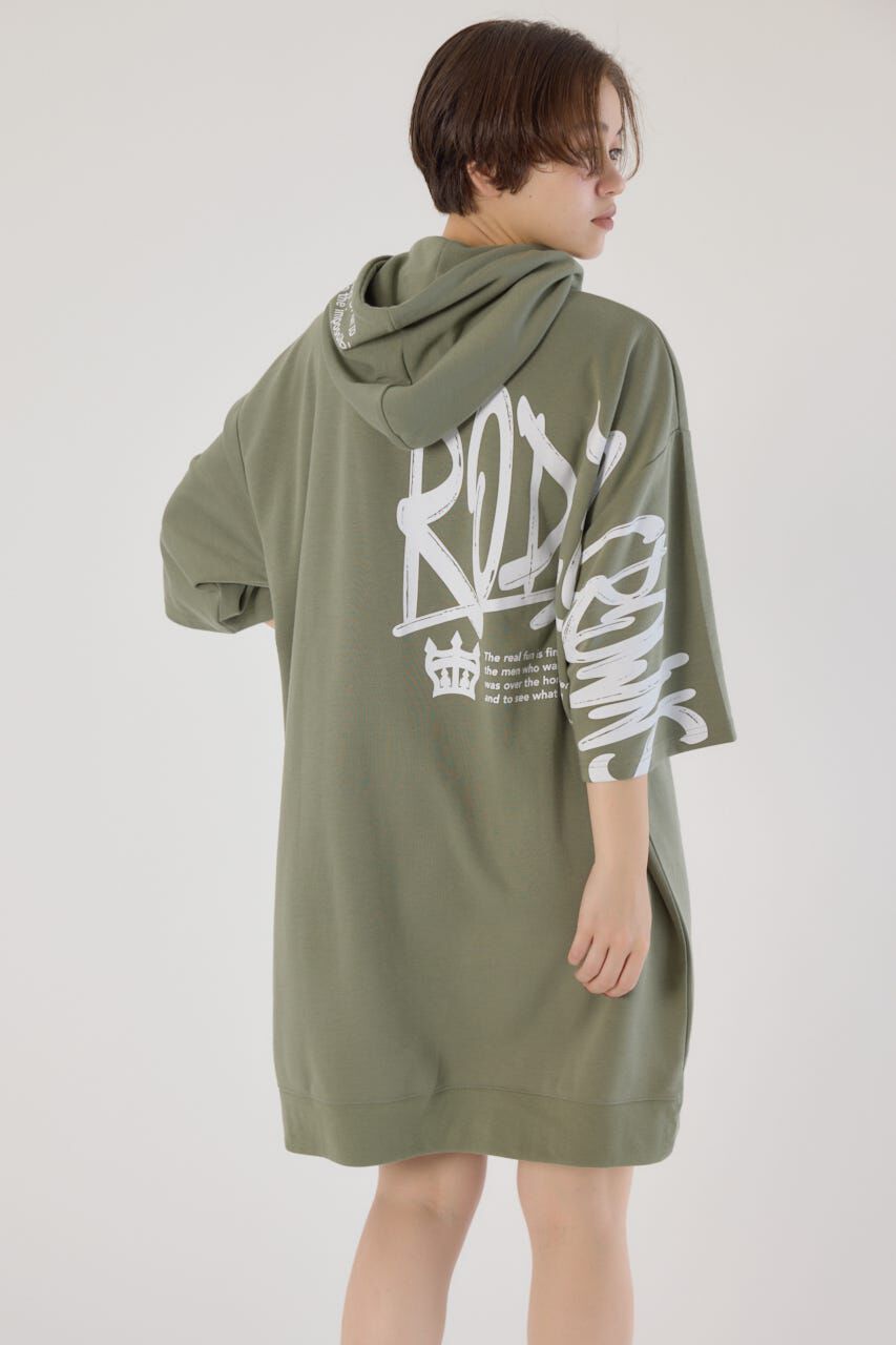 RODEO CROWNS「Right shoulder LOGOパーカーワンピース」|ワンピース|