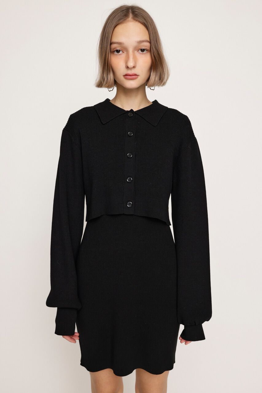 SLY「LAYERED 2P MG ワンピース」|ワンピース|BLK