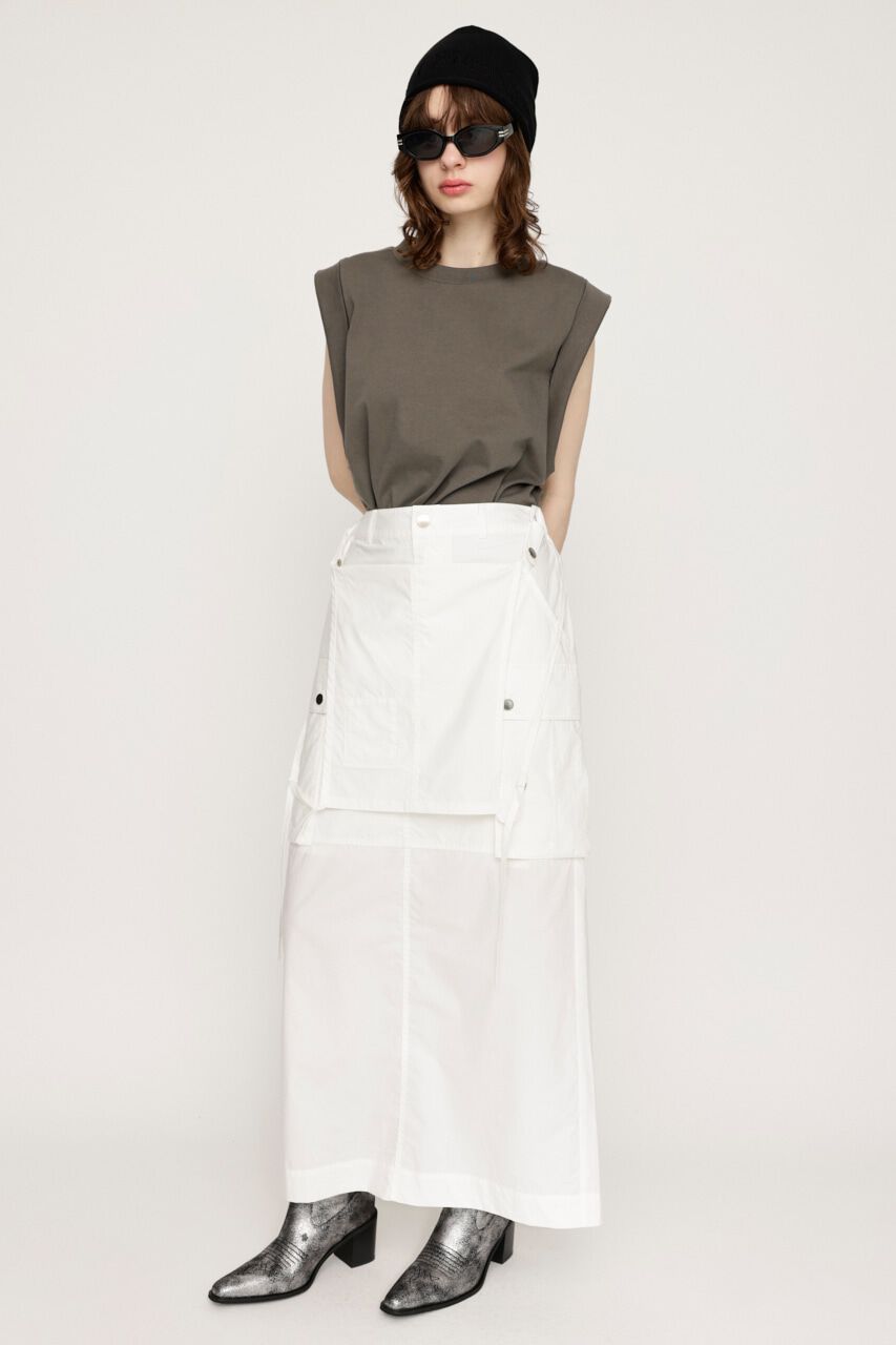 SLY「ROLL UP SLEEVE BOX トップス」|タンクトップ|