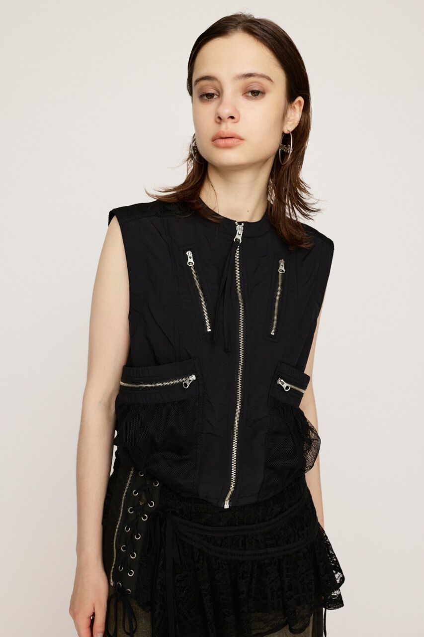 SLY「MESH DOCKING MILITALY ベスト」|タンクトップ|
