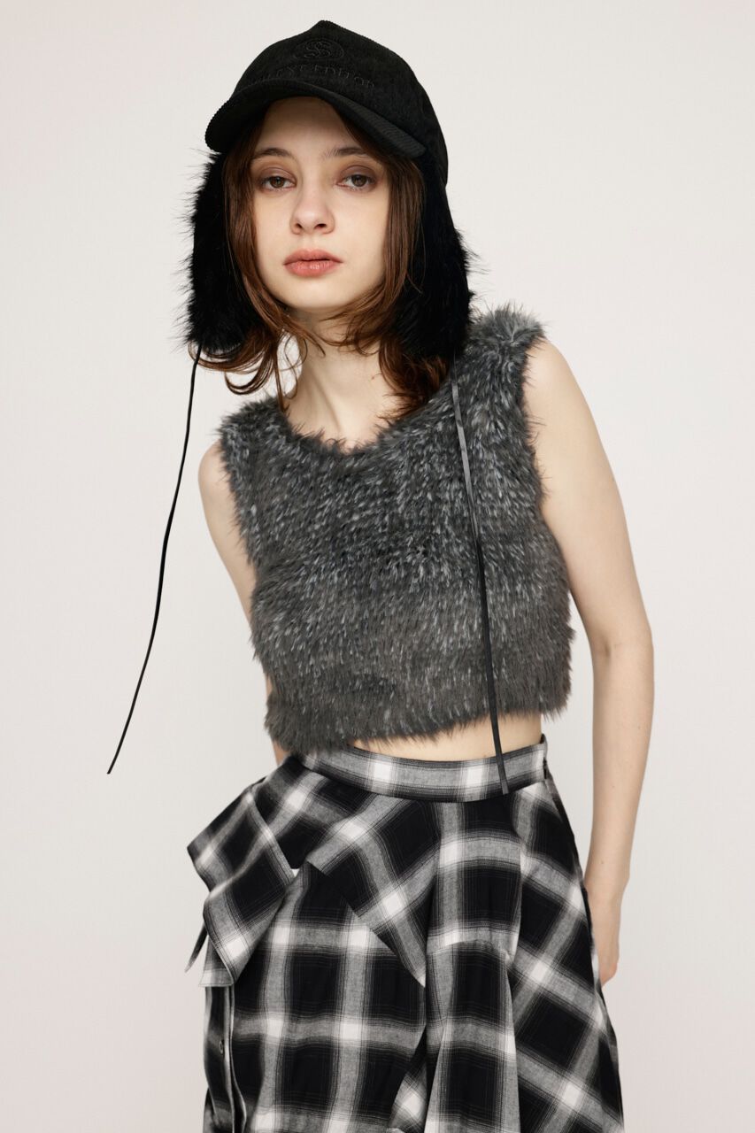 SLY「MIX SHAGGY TANK」|タンクトップ|M/BLK7