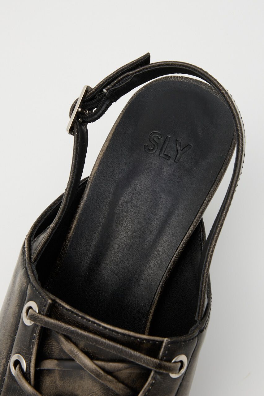 SLY「LACE UP ミュール」|サンダル|